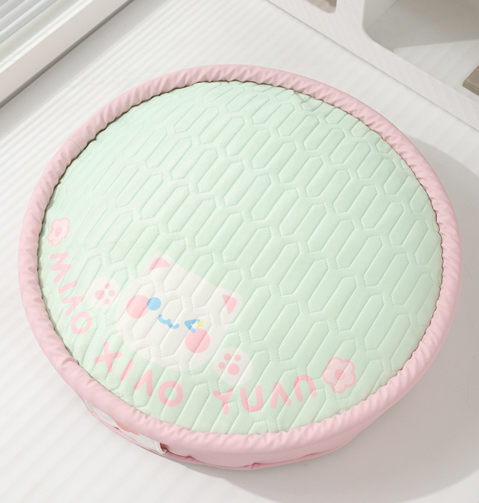 PawsCube Latex Cooling Pet Mat - Breathable & Machine Washable Dog Cat Bed | Anti-Scratch Summer Pad